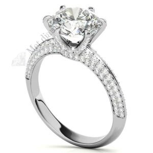 3  karat mozanit taşlı  yüzük tıfany mzn145