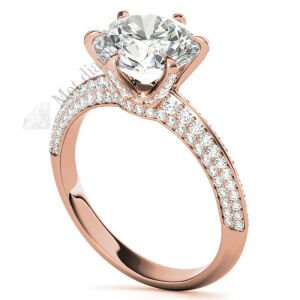 3  karat mozanit taşlı  yüzük tıfany mzn145