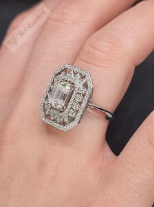 3 karat mozanit pırlanta yüzük mzn104