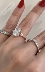 4 Karat mozanit taşlı yüzük bgt85