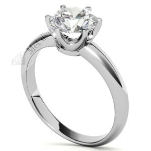 2 karat mozanit taşlı yüzük tasarım mzn49