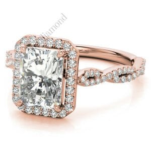 3,50  karat mozanit taşlı yüzük baget