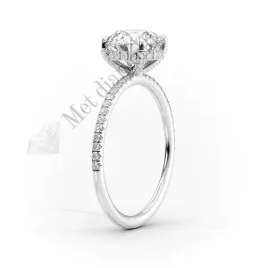 1.30 karat lab grown pırlanta tektaş yüzük lab003