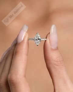 1,30 karat markiz kesim mozanit taşlı yüzük - mar01