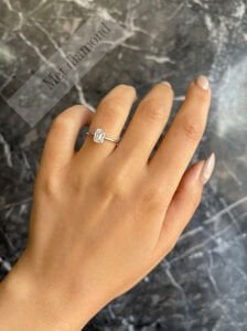 1 karat mozanit taşlı tektaş yüzük bgt74