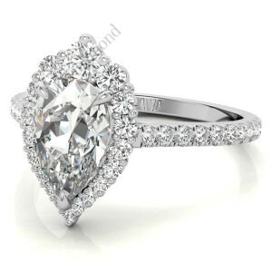 2.50 karat mozanit taşlı yüzük - hly053