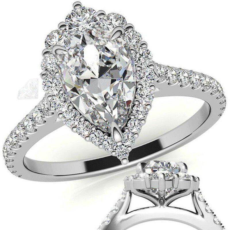 2.50 karat mozanit taşlı yüzük - hly053