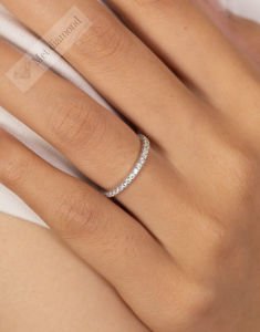 0,60 karat tamtur mozanit taşlı yüzük baget - mzy31